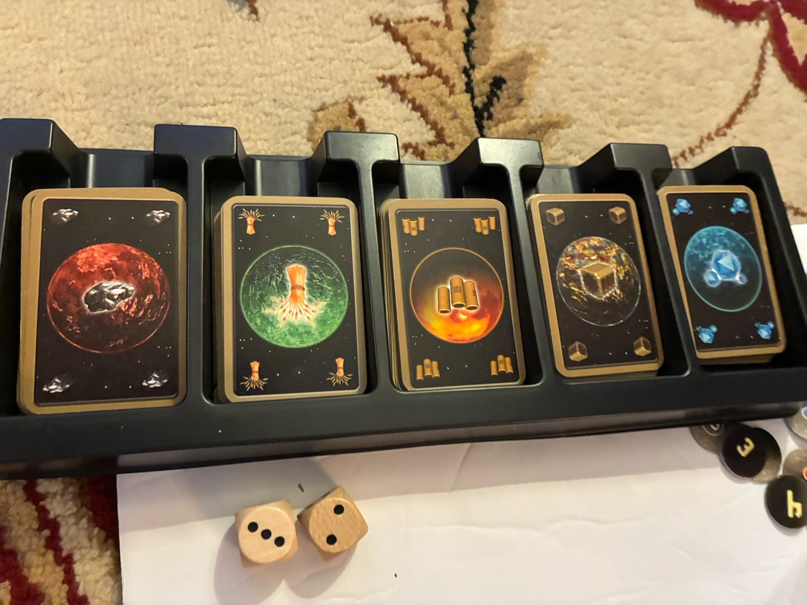 The Starfarers of Catan Board Game Mayfair Games Klaus Teuber (2000) Incomplete