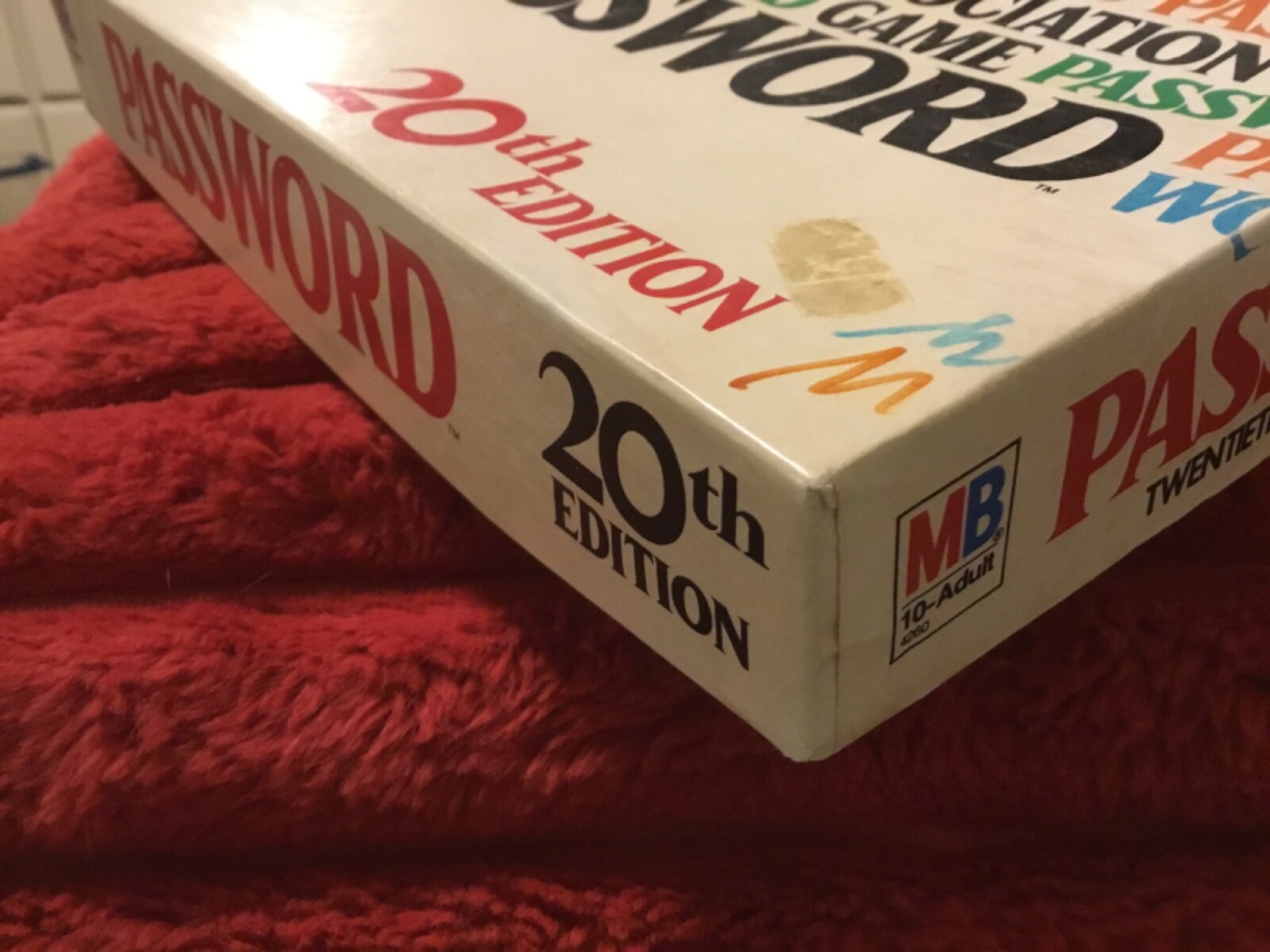 PASSWORD 20th EDITION MB GAME,EXC CONDITION; FREE SHIPPING!!! VINTAGE