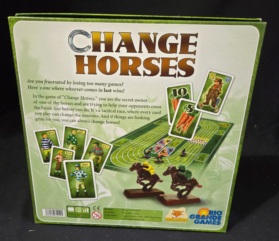 Change Horses Family Fun Horse Racing Board Game Rio Grande Games