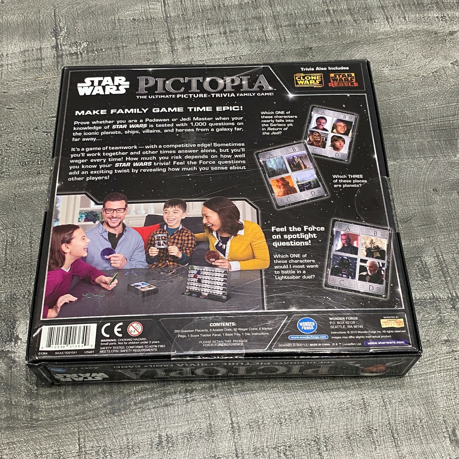 Star Wars Pictopia – Star Wars Board Games Wonder Forge NEW