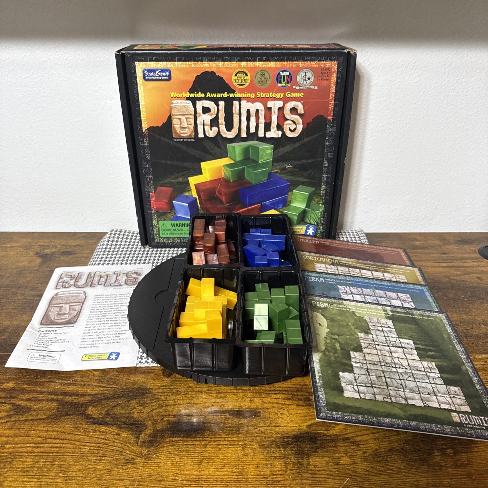 Rumis COMPLETE Educational Insights 2004 Kids Strategy Stones Pyramids Inca