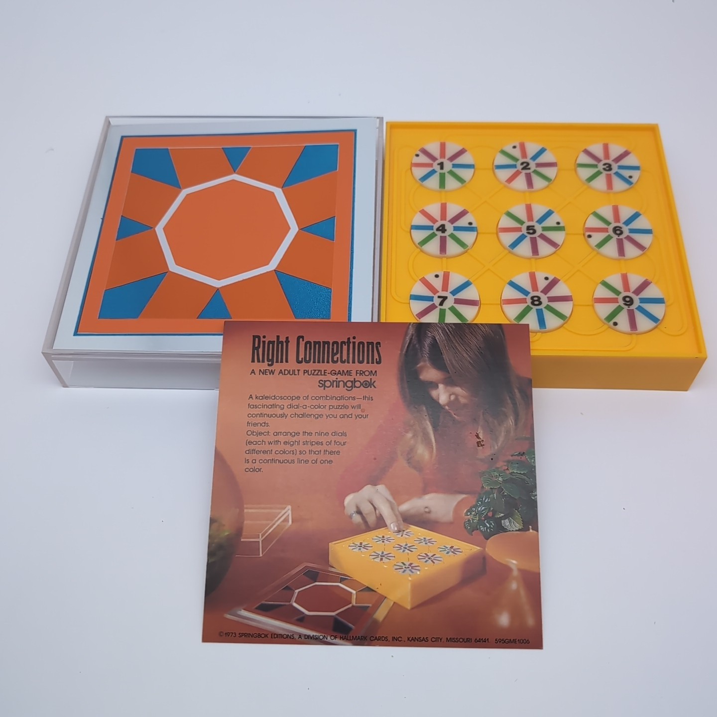 Vintage 1973 Springbok Board Puzzle Game – RIGHT CONNECTIONS – Complete – RARE