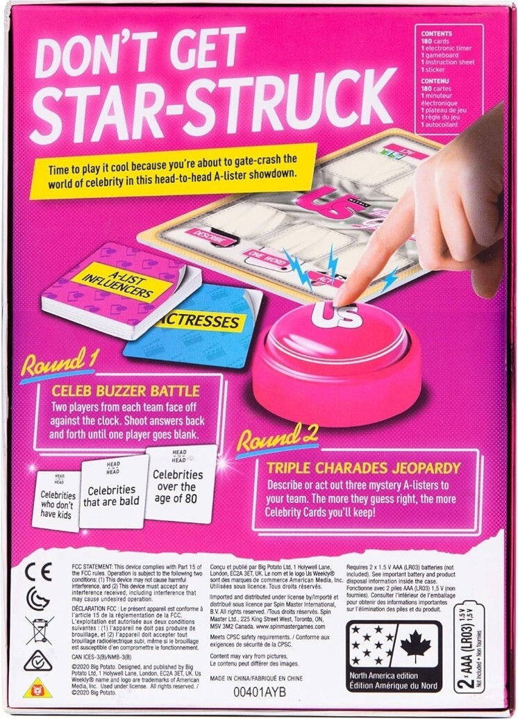 Us Weekly, The Star-Studded Party Game, for Adults and Teens Ages 14 and up