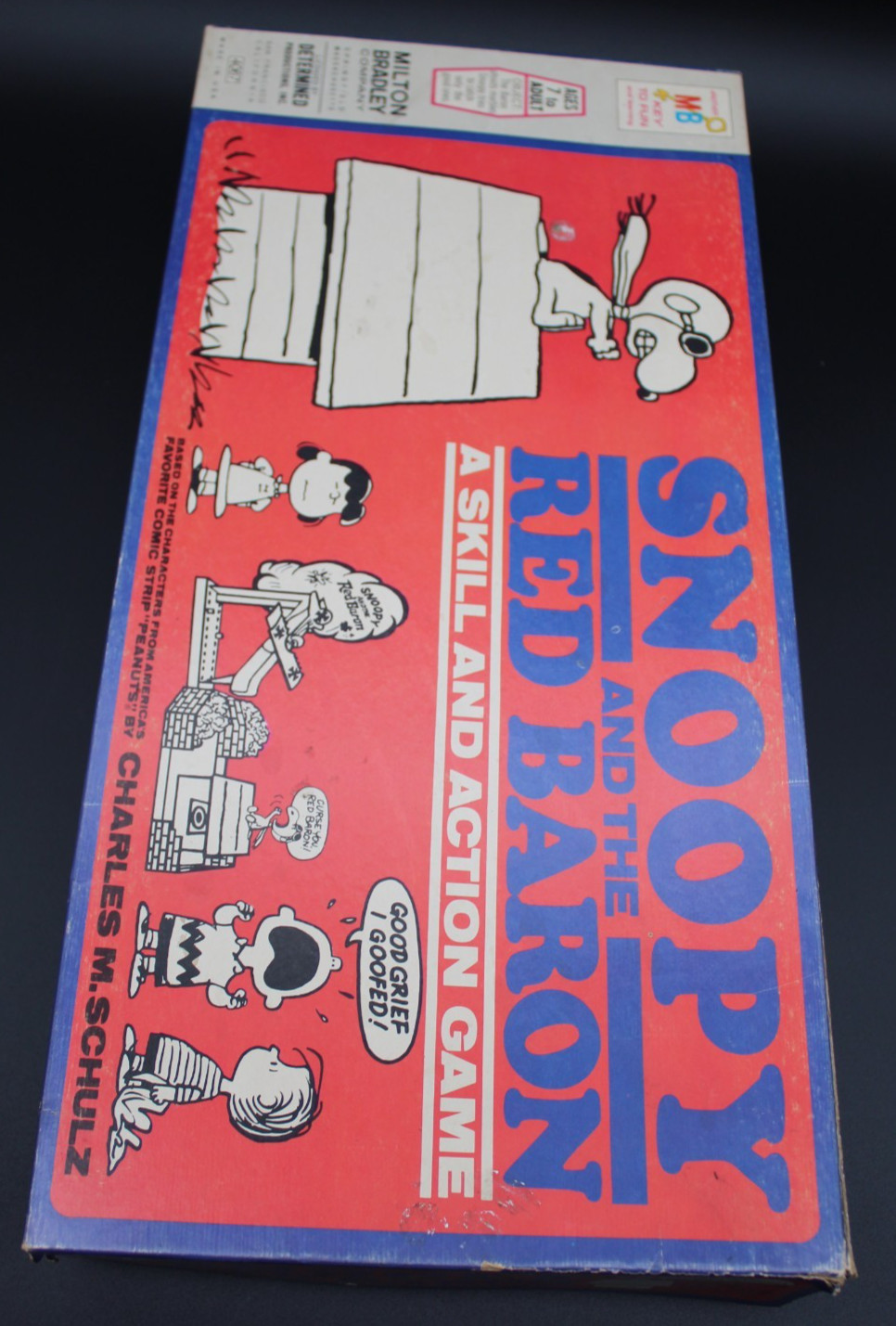 Vtg 1970 Milton Bradley ~ Snoopy and the Red Barron ~ Skill & Action Game