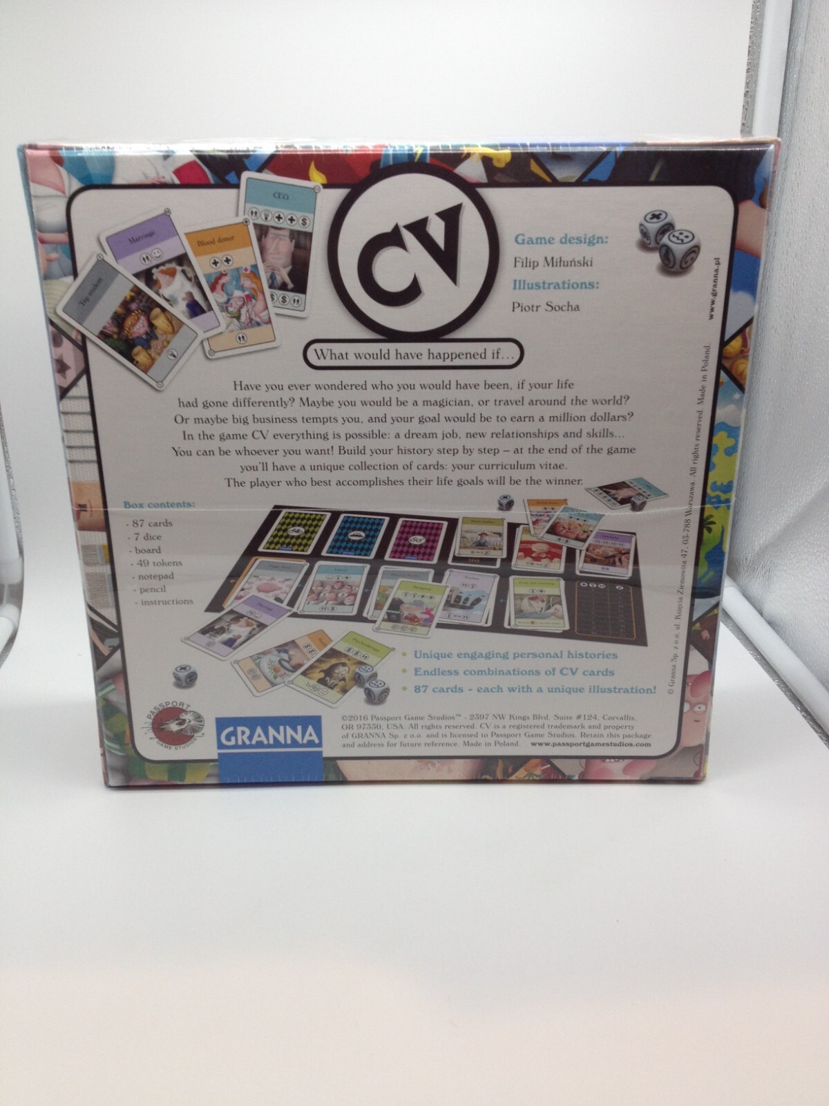 CV What would have happened if… Passport Board Games by GRANNA FUN Sealed New