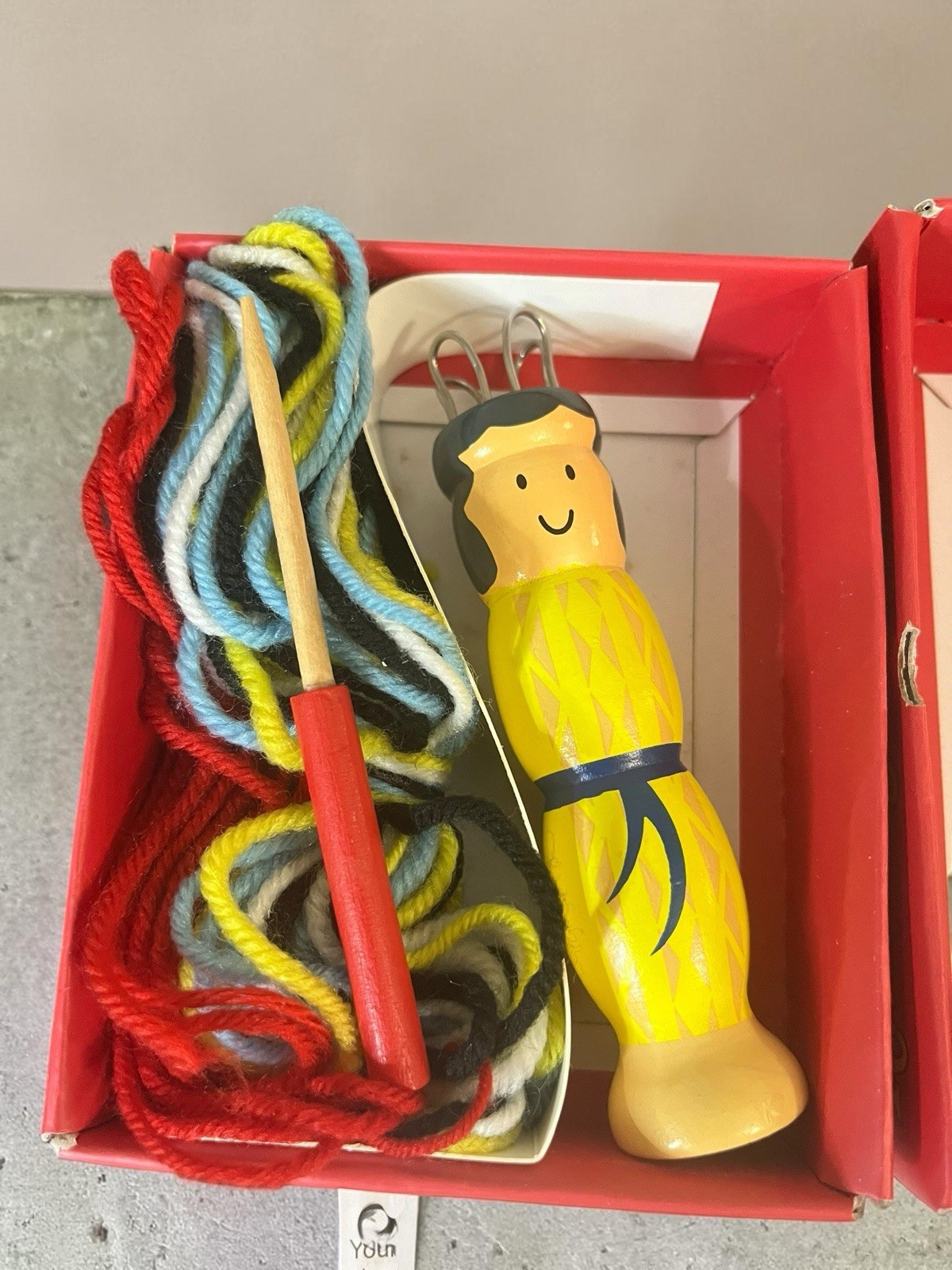 KNITTING DOLL-Keeps Our Little Ones Busy-With Wool And Wooden Needle-6+ Age.