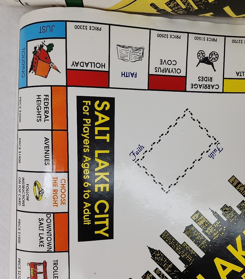 Vintage Salt Lake City The Game of Monogamy LDS Mormon Family Monopoly READ!!