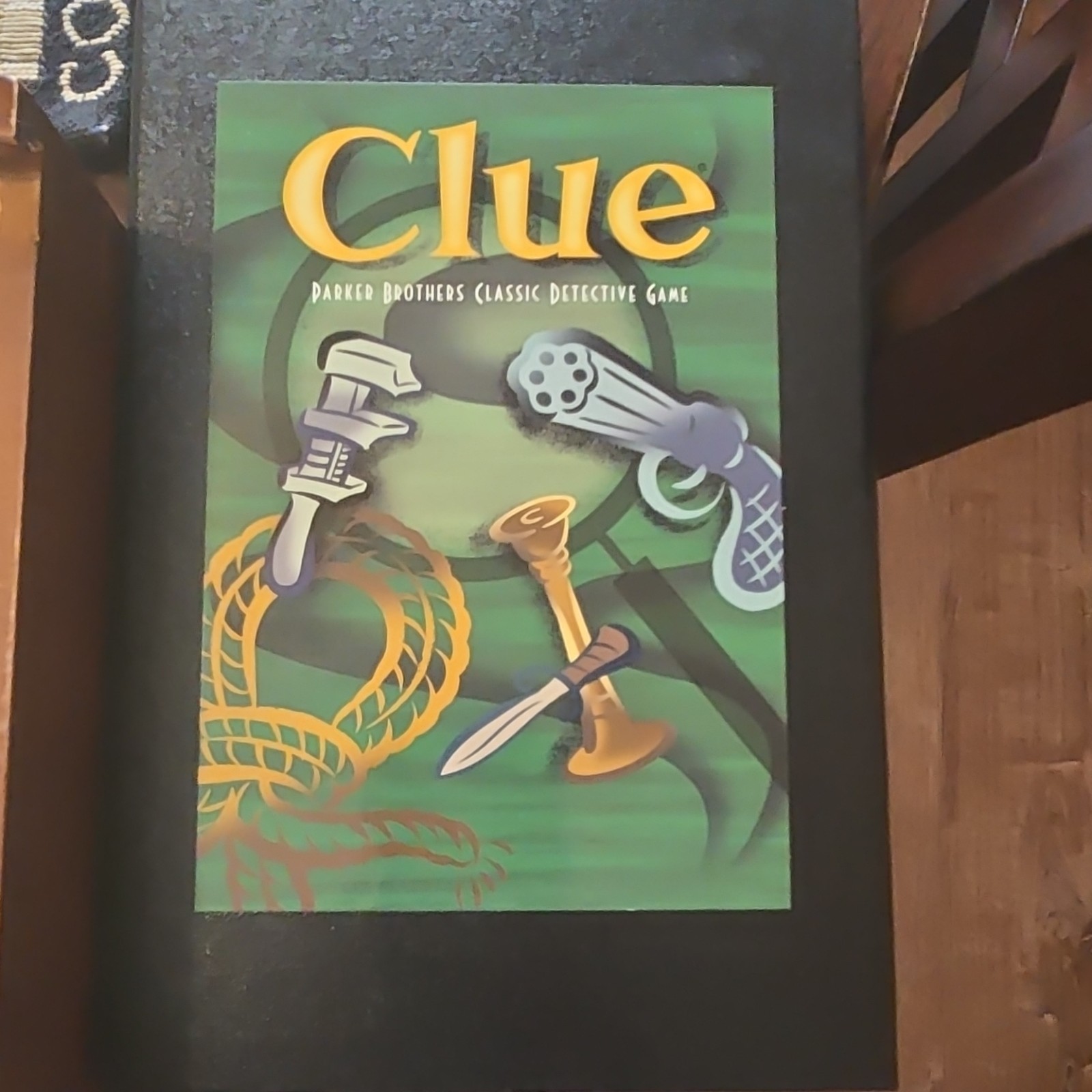Parker Brothers Clue Wooden Box Edition Complete Board Game Wood Case Vintage