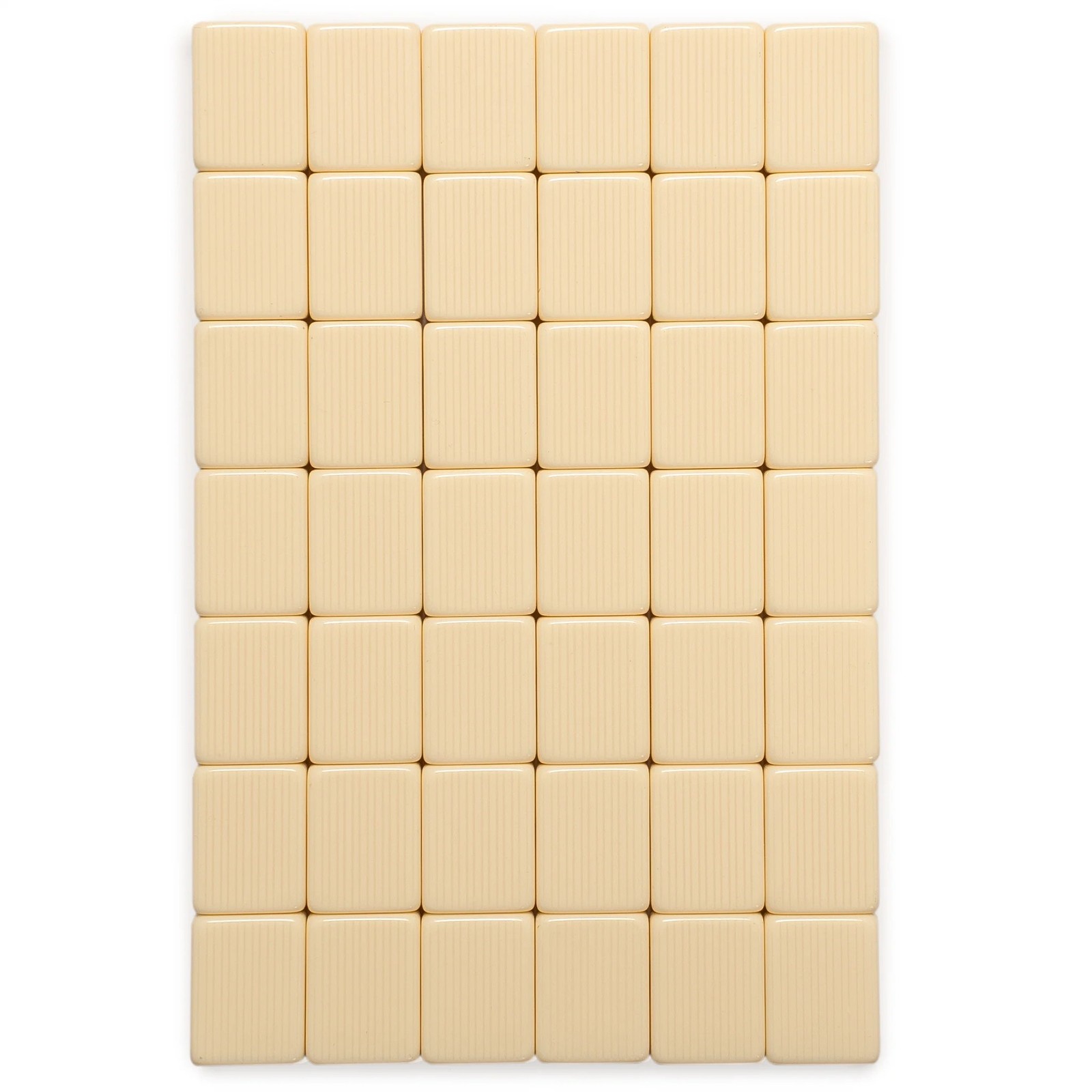 American Mahjong ”Ivory Stripes” 166-Tile Beige Soft Case FX-AM014-A New