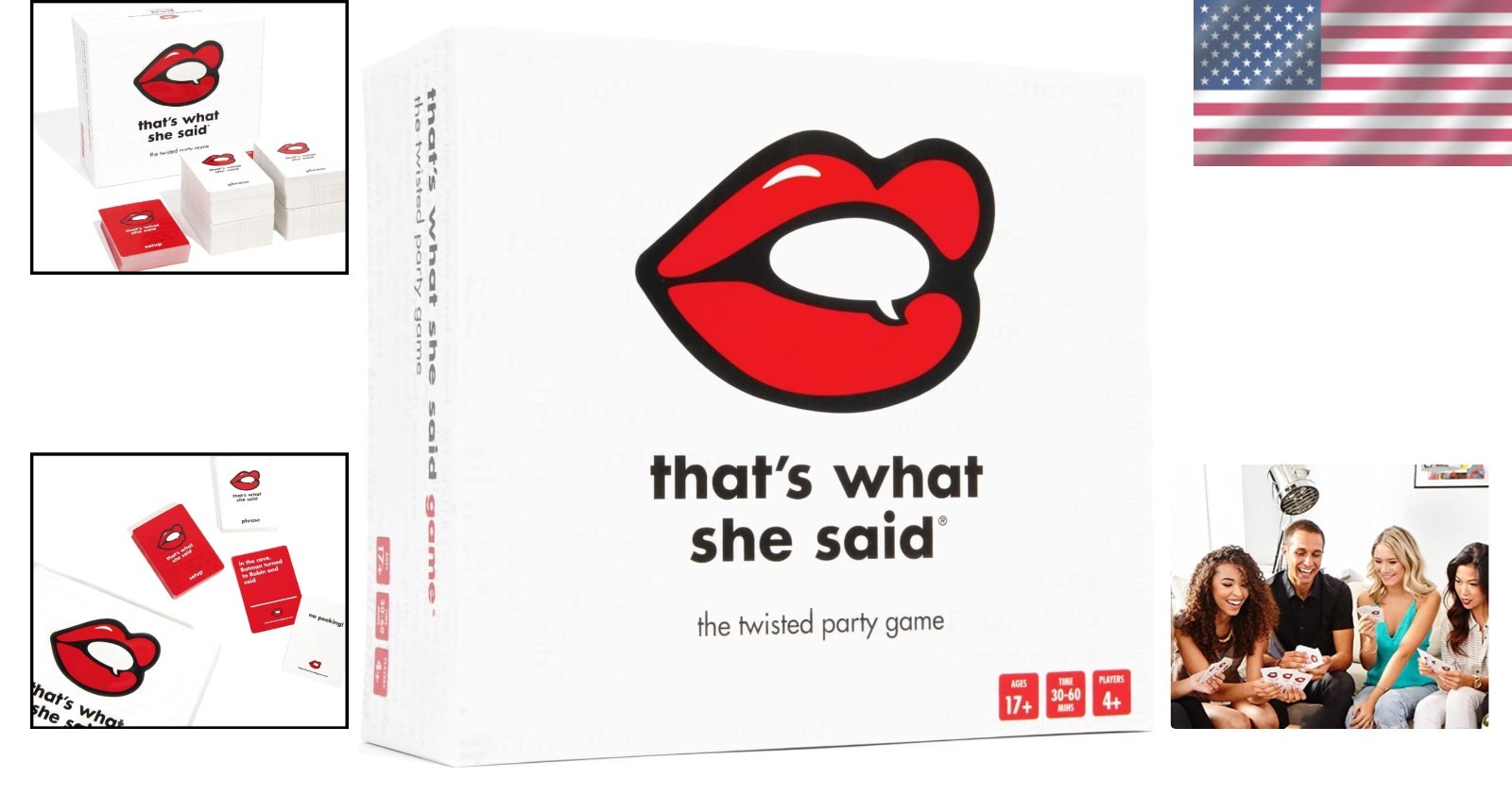 That’s What She Said: Hilarious Adult Party Game with 458 Cards for 4+ Players