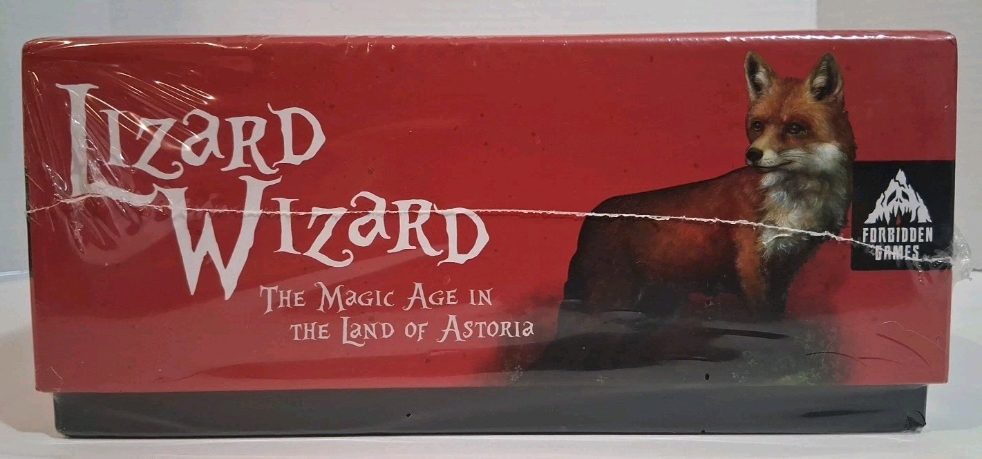 Lizard Wizard Board Game Fantasy Strategy Game Forbidden Games Ages 10+ Sealed