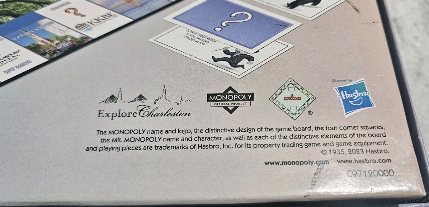 Charleston Edition Monopoly Board Game New Open Box W/ Bonus Top Trumps Cards