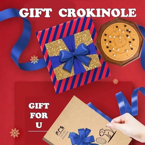 Crokinole Board Game 30 Inch Checkers
