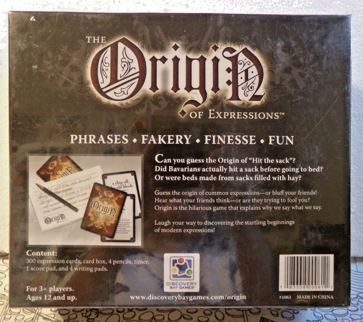 2008 Preferred Choice Award The Origin of Expressions Discover Bay Game Sealed