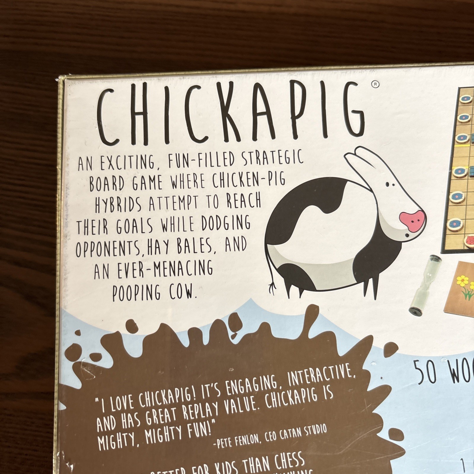 New Sealed Chickapig Strategic Family Fun Board Game 2-4 Players Ages 8+