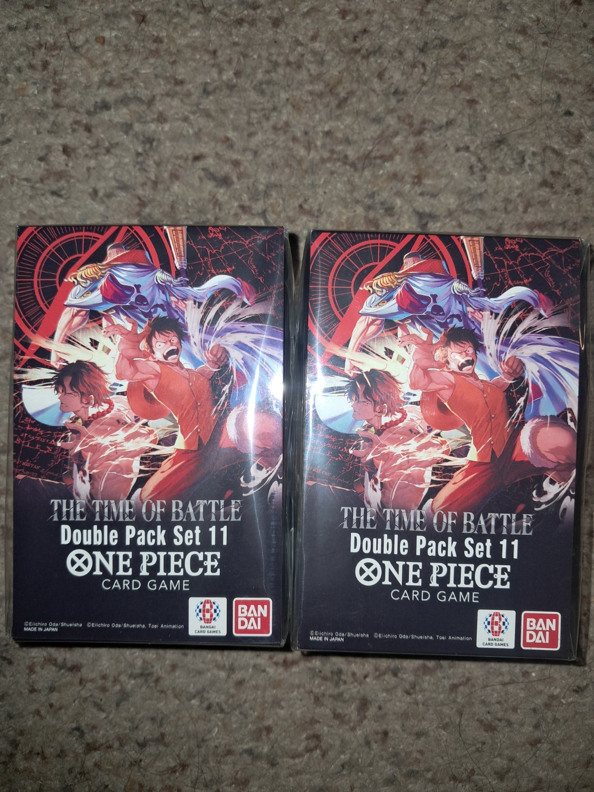 One Piece The Time of Battle Double Pack Set 11 OP-16 Lot Of 2 Sealed