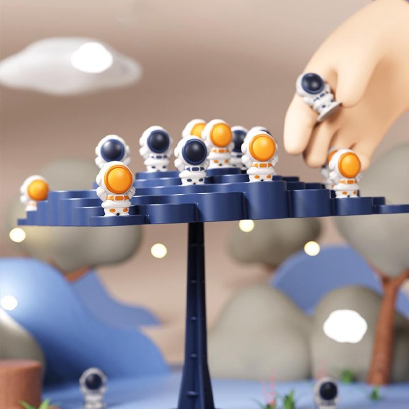 Kids Balance Tree Board Game Astronauts Frog Balance Board Tabletop Party Funny