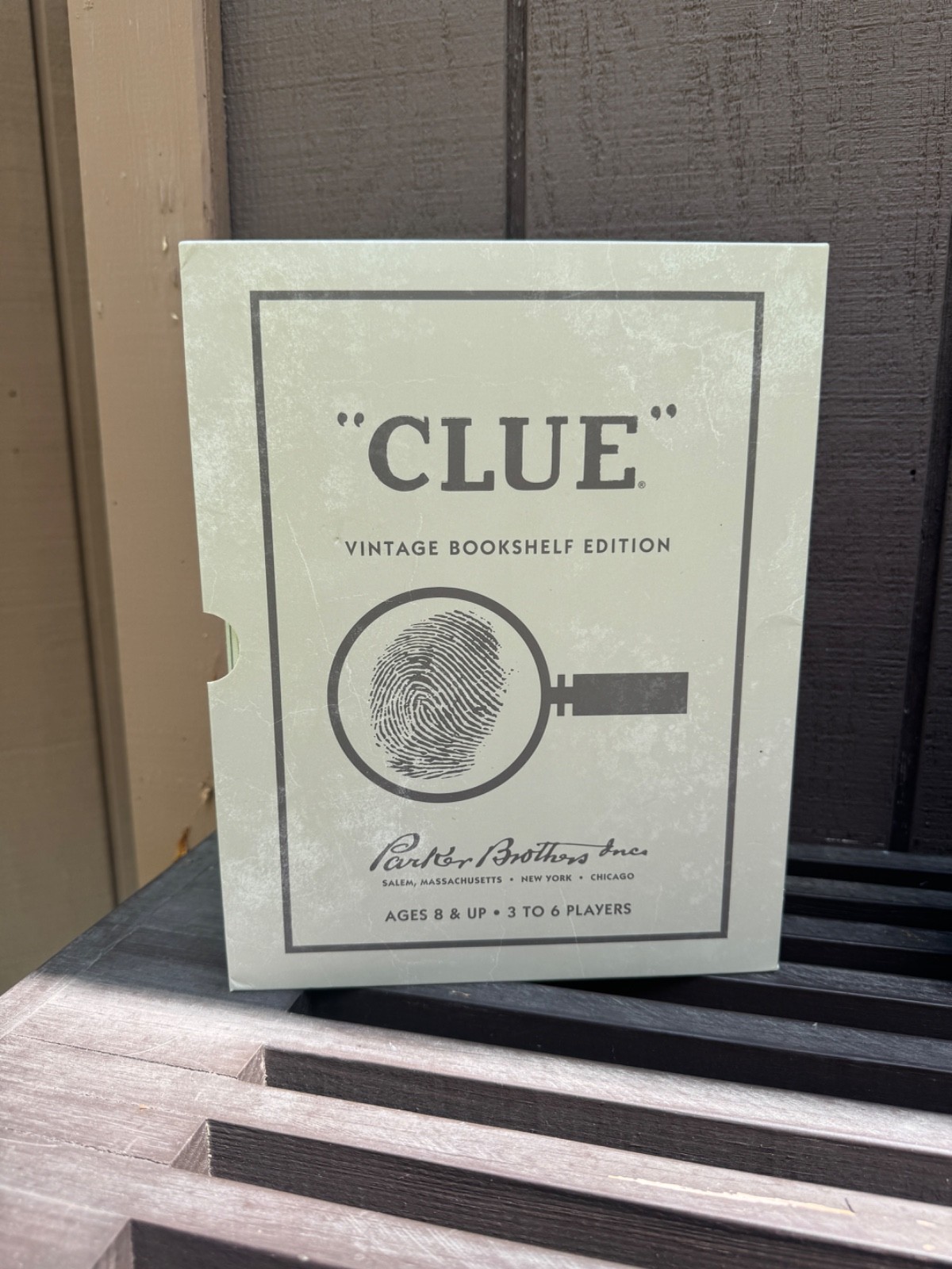 WS Game Company Vintage Board Games Bookshelf Collection – Monopoly & Clue