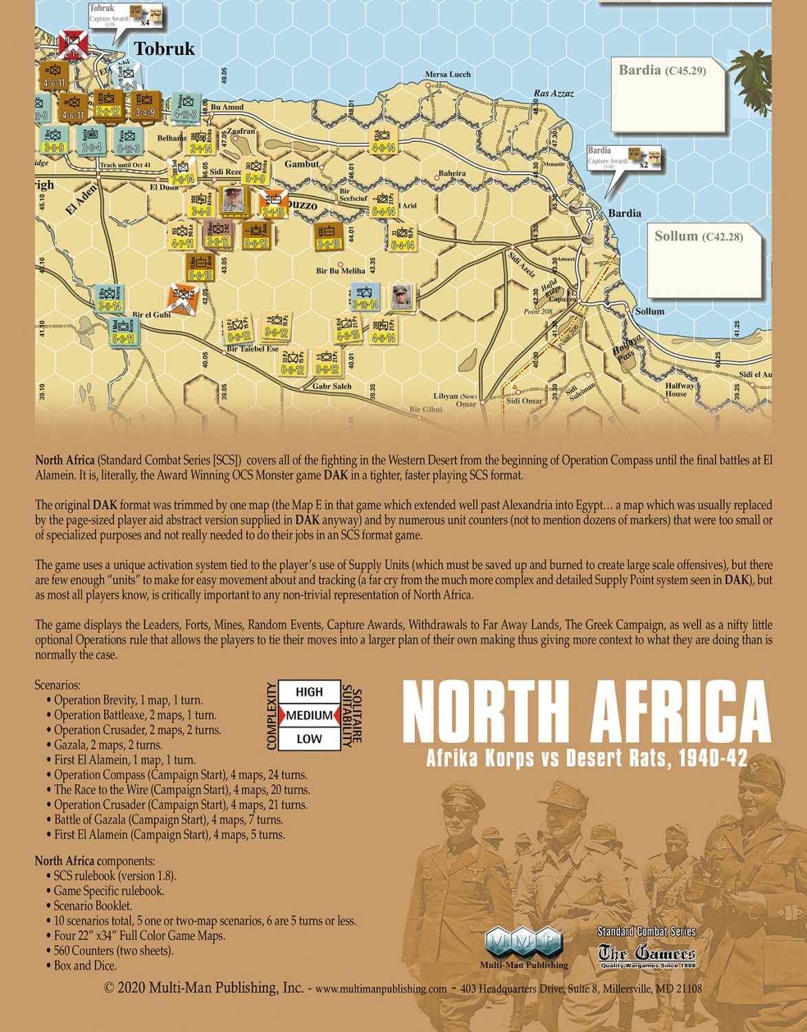 Multi-Man Publishing North Africa: Afrika Korps vs Desert Rats 1940-42