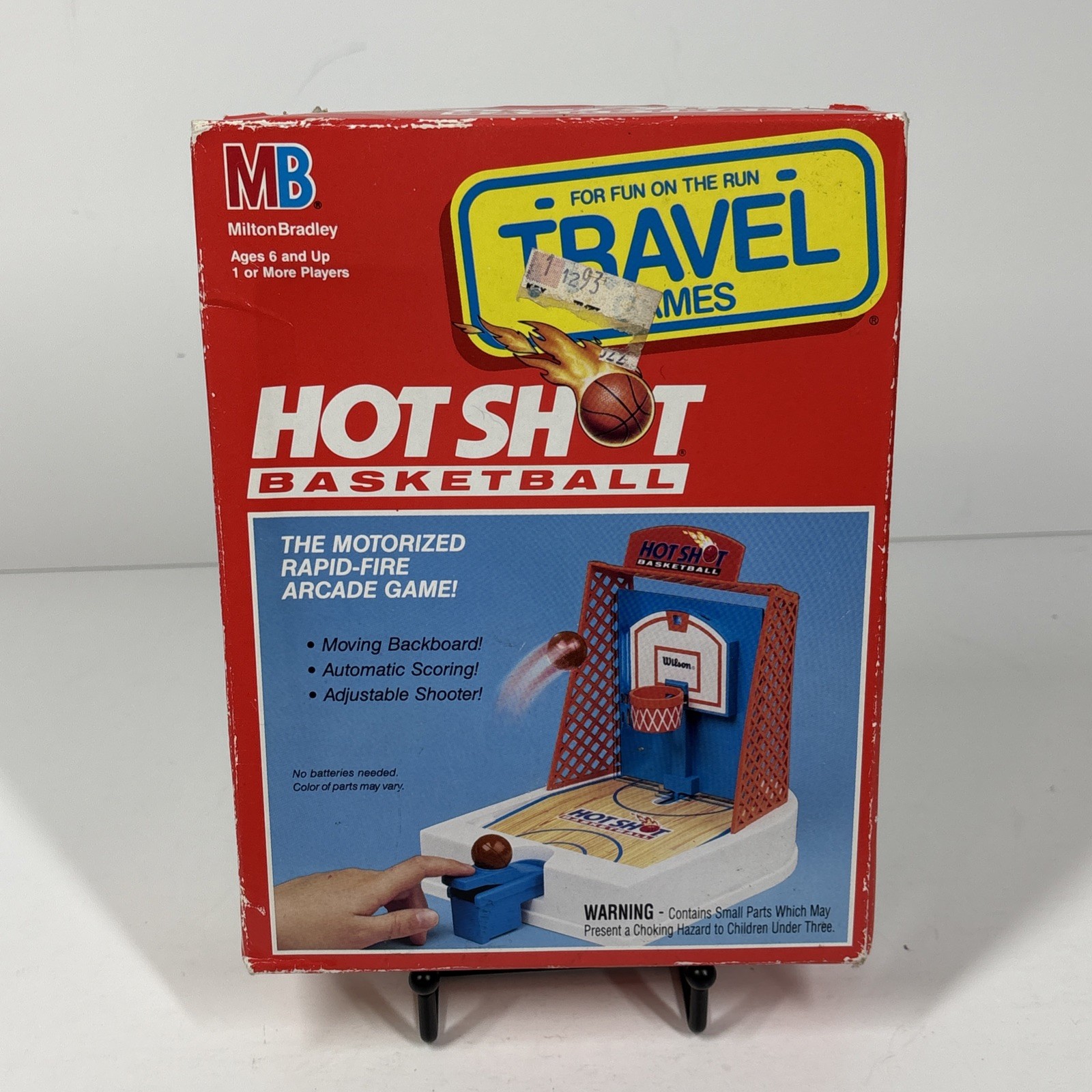 1992 Milton-Bradley Motorized Hot Shot Basketball Travel Game New & Sealed
