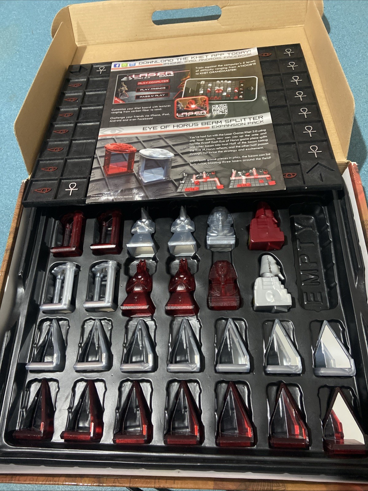 LASER Board Game Khet 2.0 Strategy Mensa Select Toy of the Year Complete