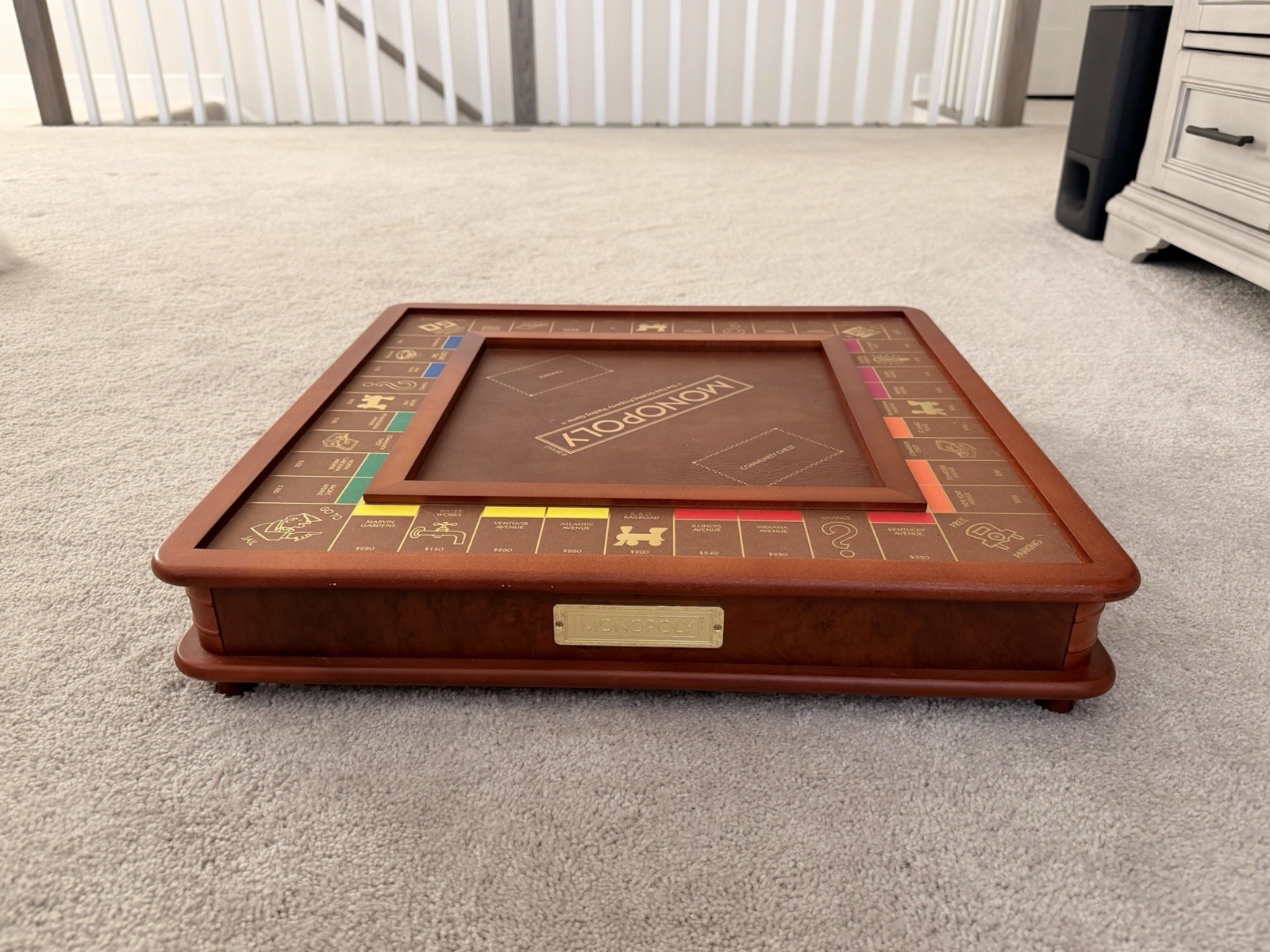 Monopoly Luxury Wooden Edition with Wood Game Board New Premium Collectible