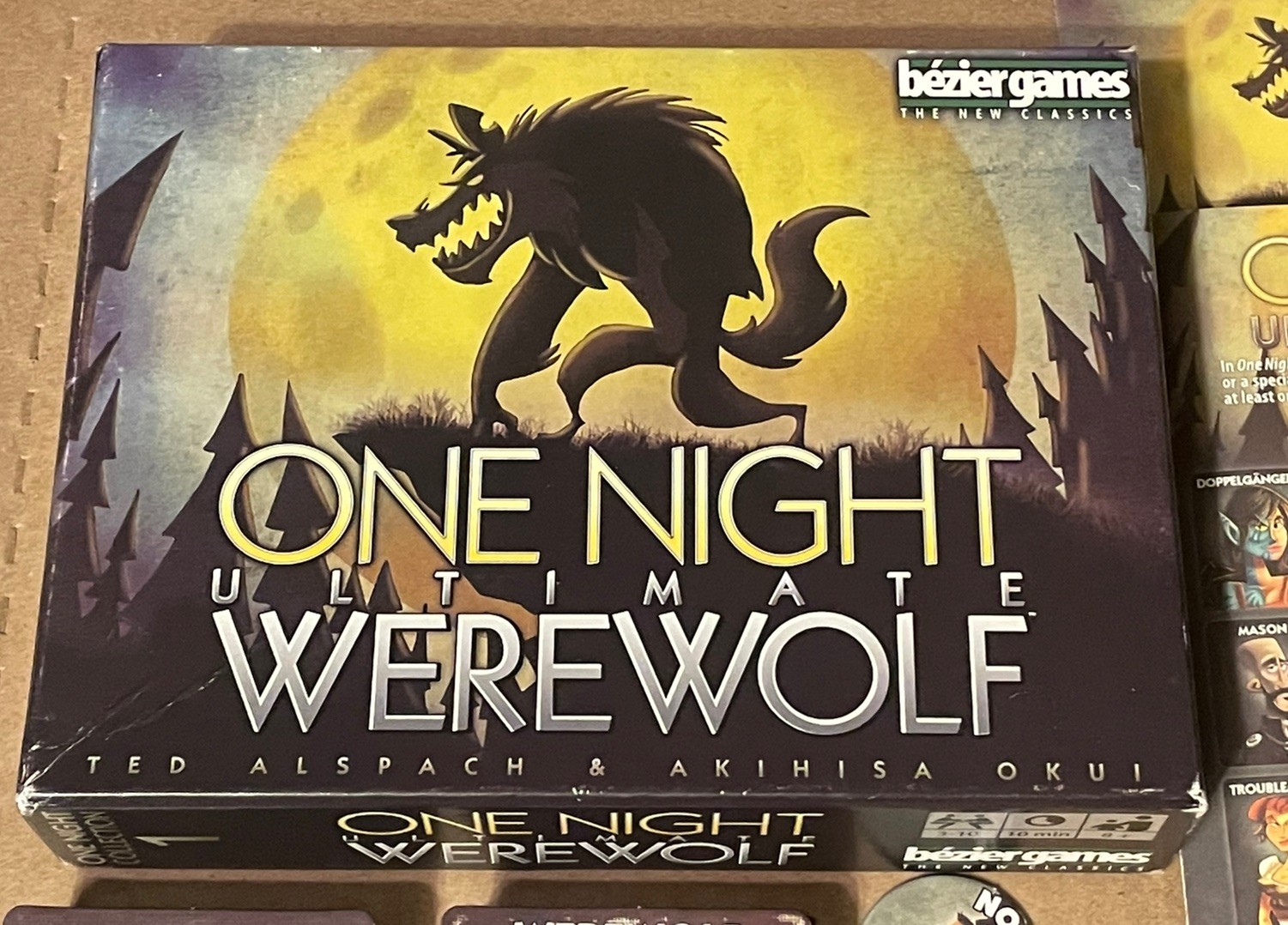 One Night Ultimate Werewolf Card Game Bezier Games Complete 2016 Original!