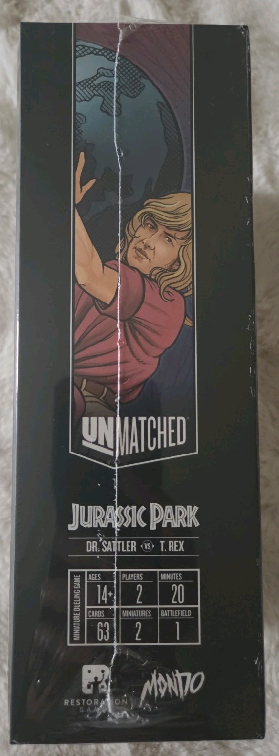 Unmatched: Jurassic Park Dr. Sattler vs T. Rex – Mondo – New, Sealed, Limited