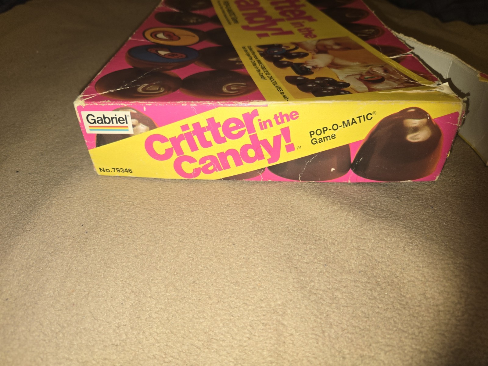 Gabriel Critter in the Candy Pop-O-Matic Memory Game Vintage 1978