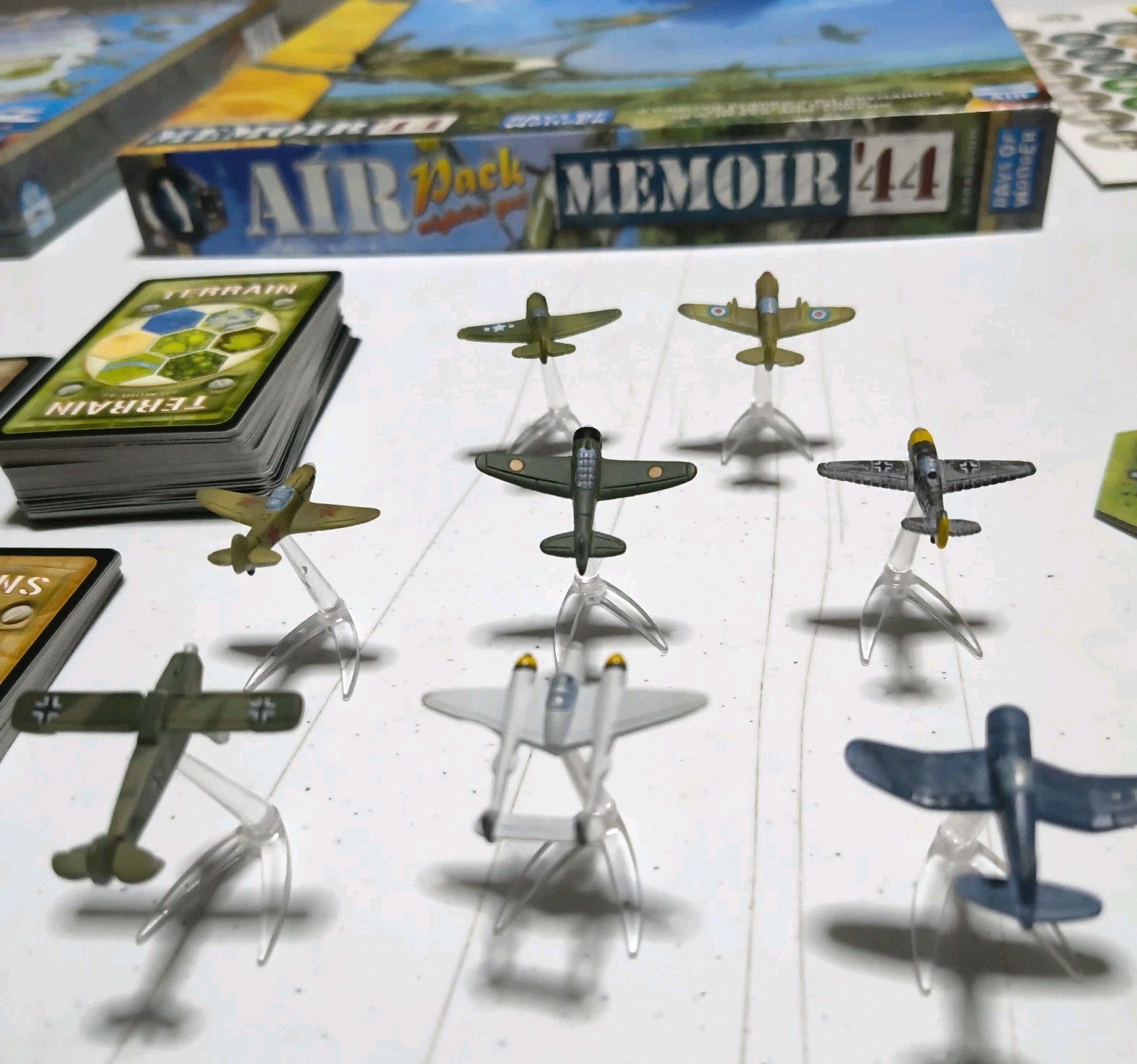 Memoir ’44 Air Pack 1st Edition Days of Wonder 2007 Miniature WW2 War Planes