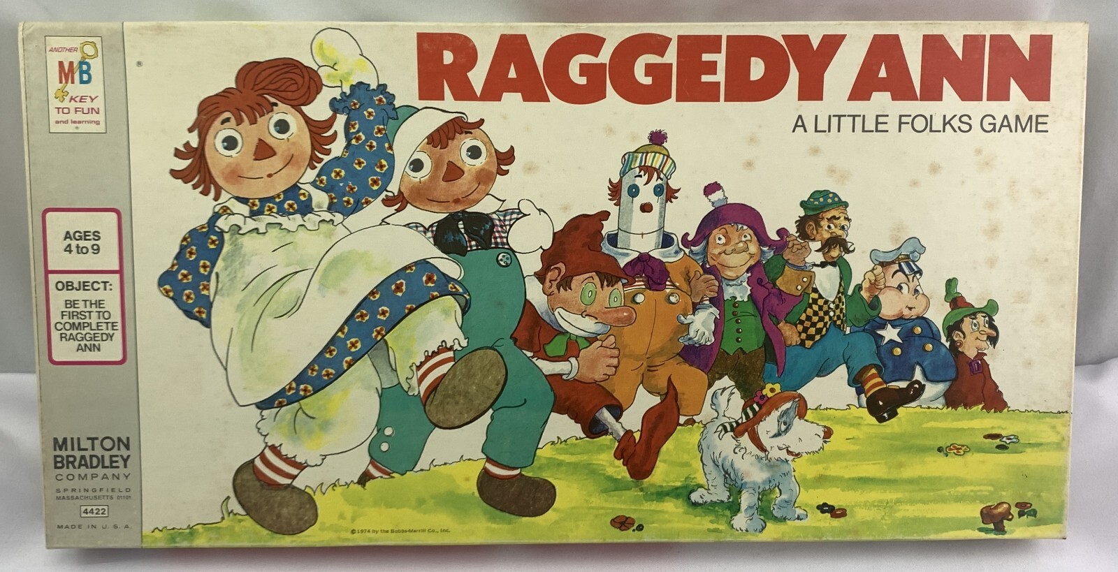 1974 Raggedy Ann A Little Folks Game Milton Bradley New Old Stock Pieces Sealed