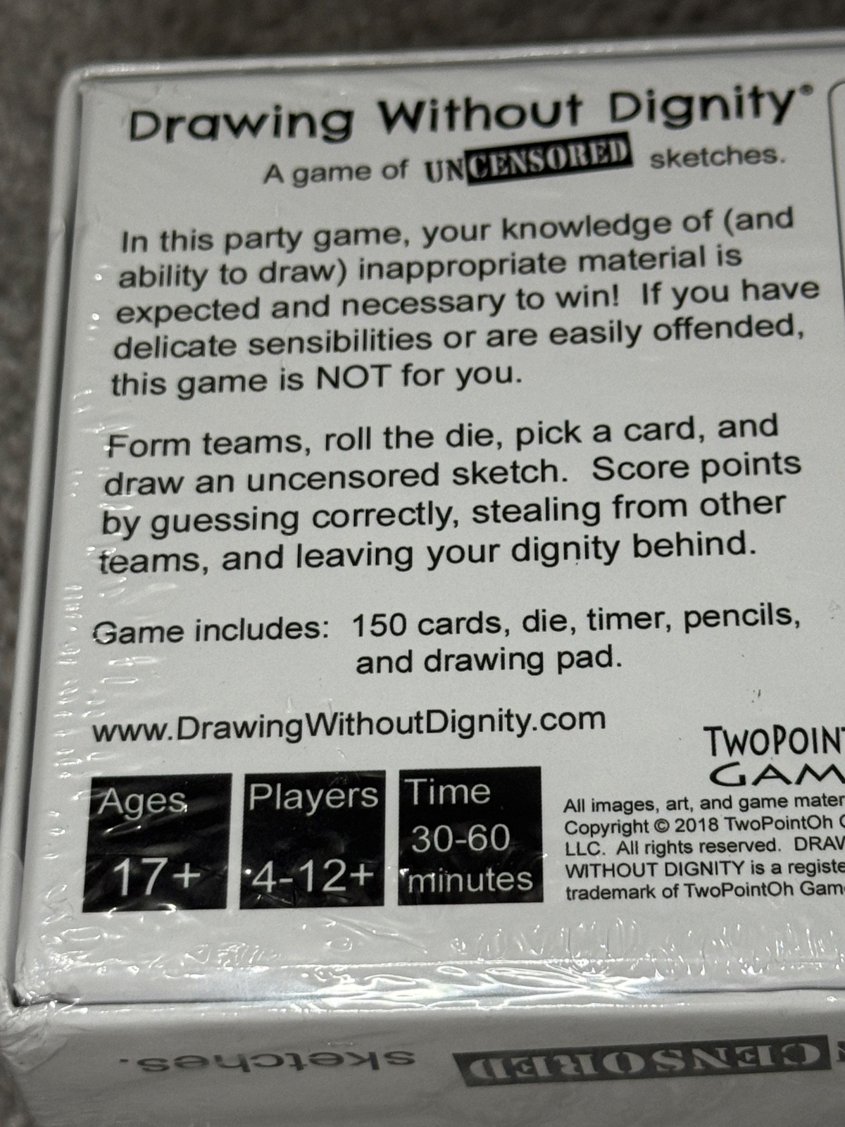 Drawing Without Dignity A Game of Uncensored Sketches Adult Pictionary NEW