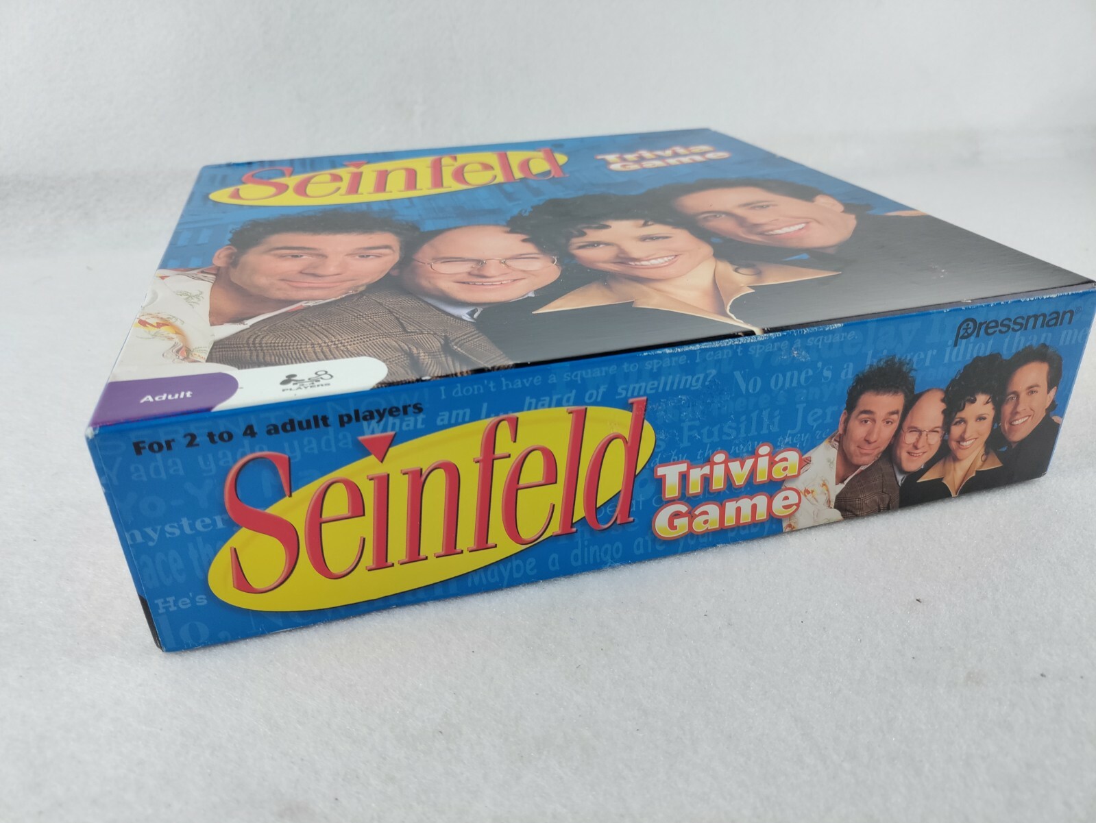 Incomplete Seinfeld Trivia Game #5300 Pressman 2009 Adult 2-4 Player Open Box