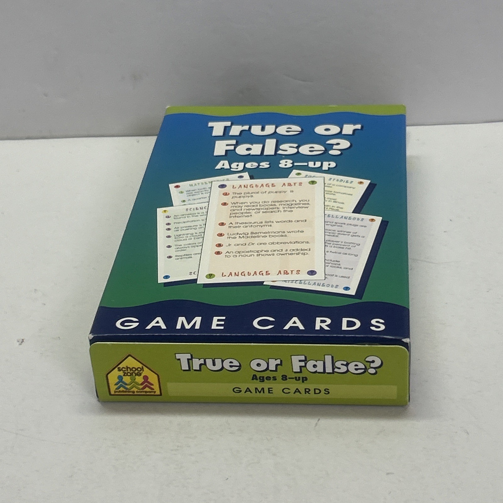 school zone true or false game cards ages 8 – up