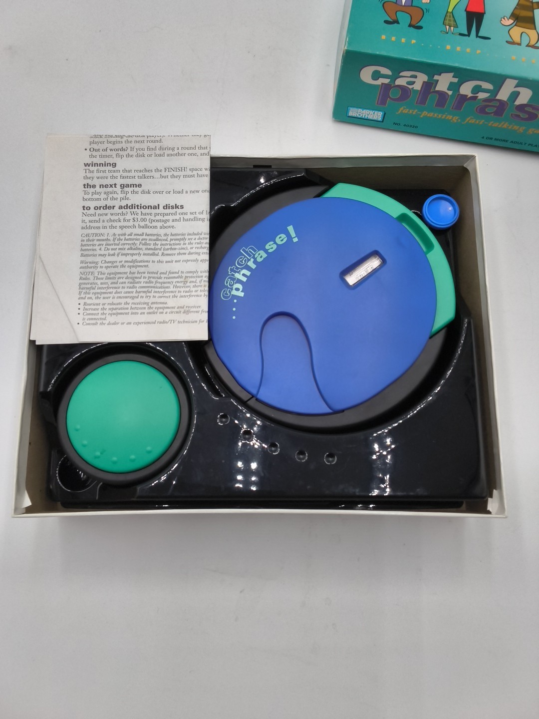 VINTAGE Catch Phrase Game COMPLETE WORKS Parker Brothers 1994 90s Words