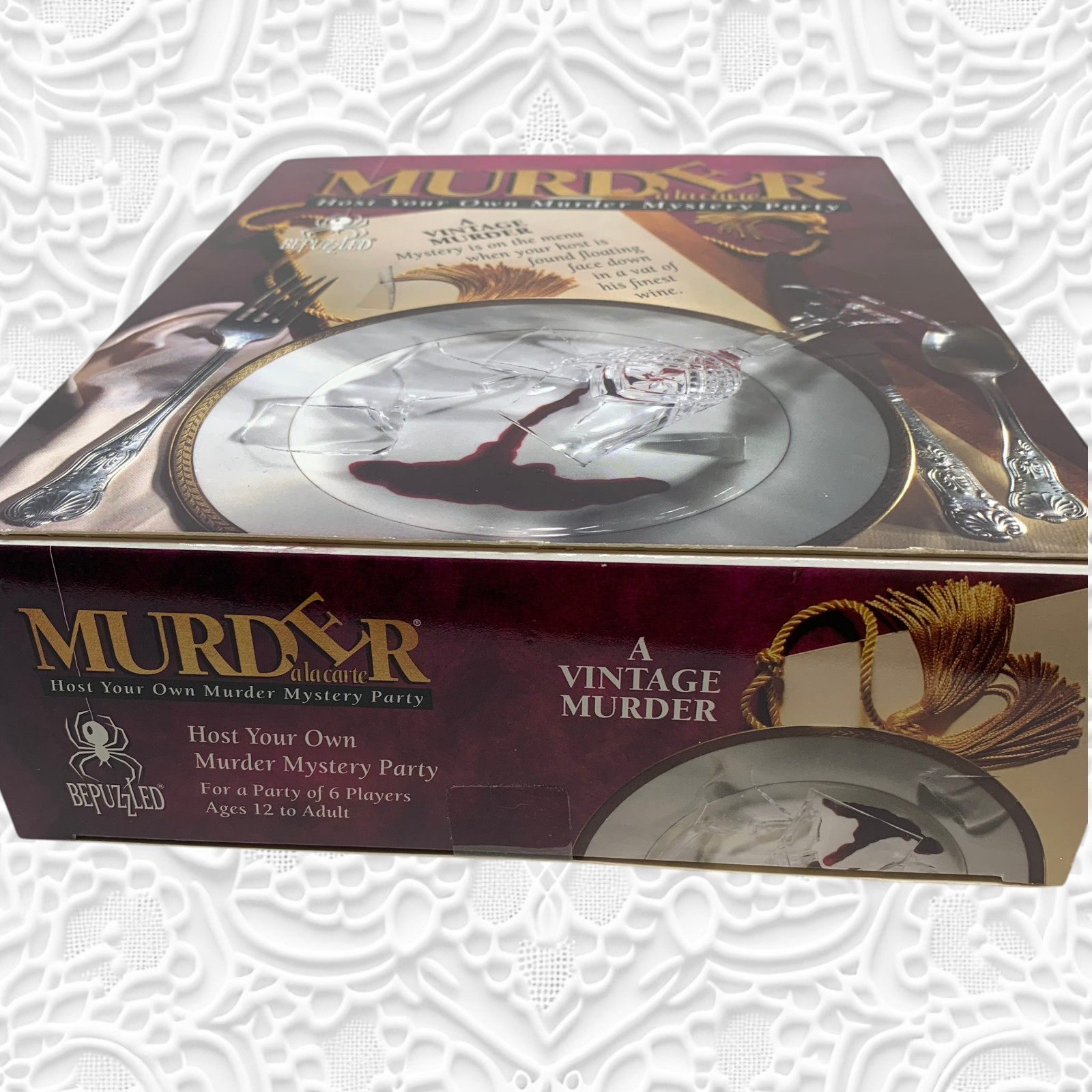 Vintage NEW 1994 Murder A La Carte Party Game Sealed BePuzzled Dinner Mystery