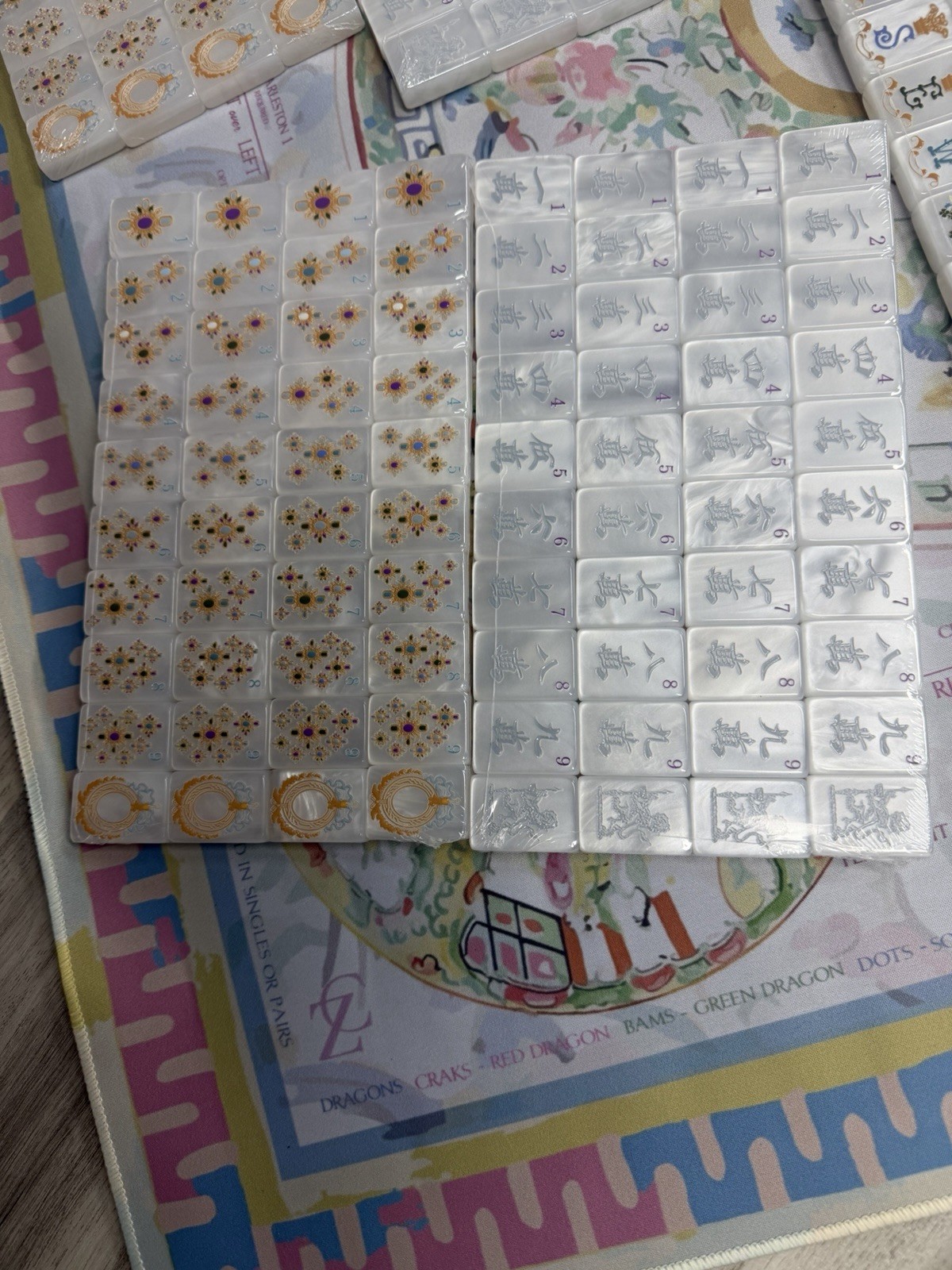 160 Mahjong Playing Tiles for American Style Game（36）