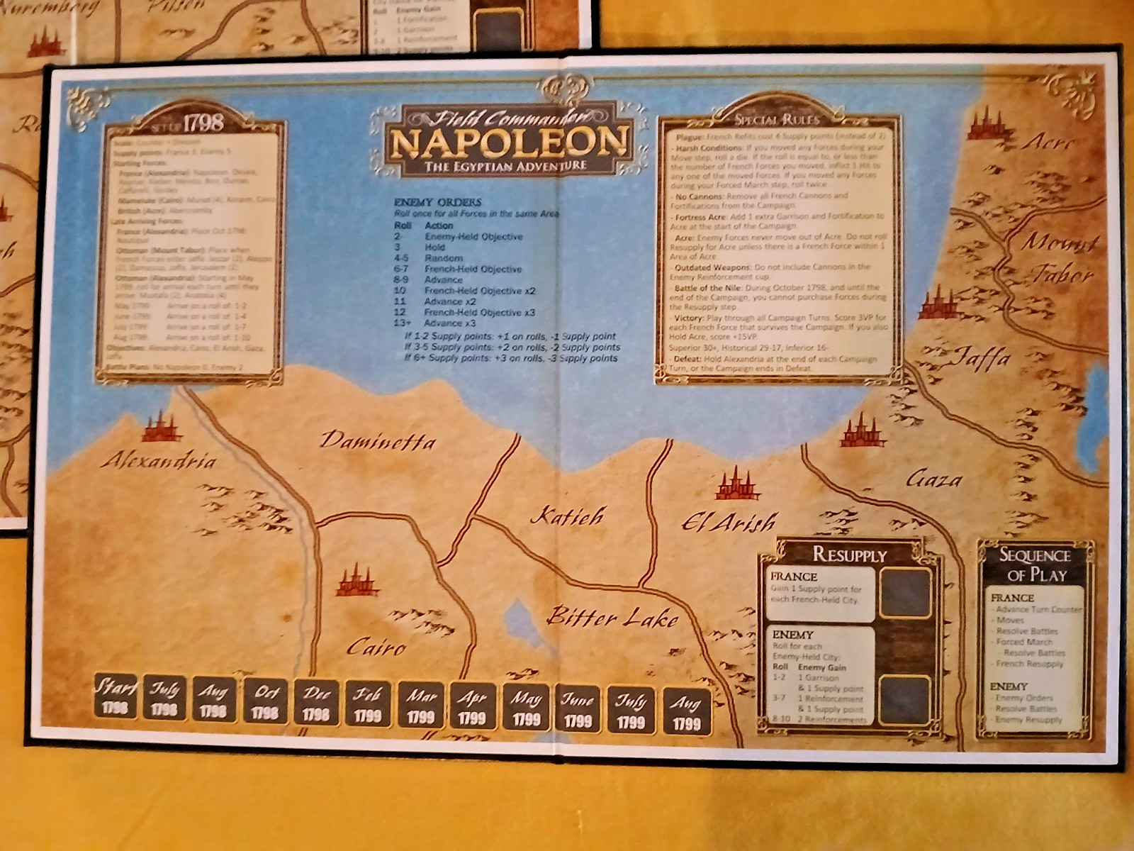 DVG Field Commander Napoleon Strategy War Board Game 2011 Open never played