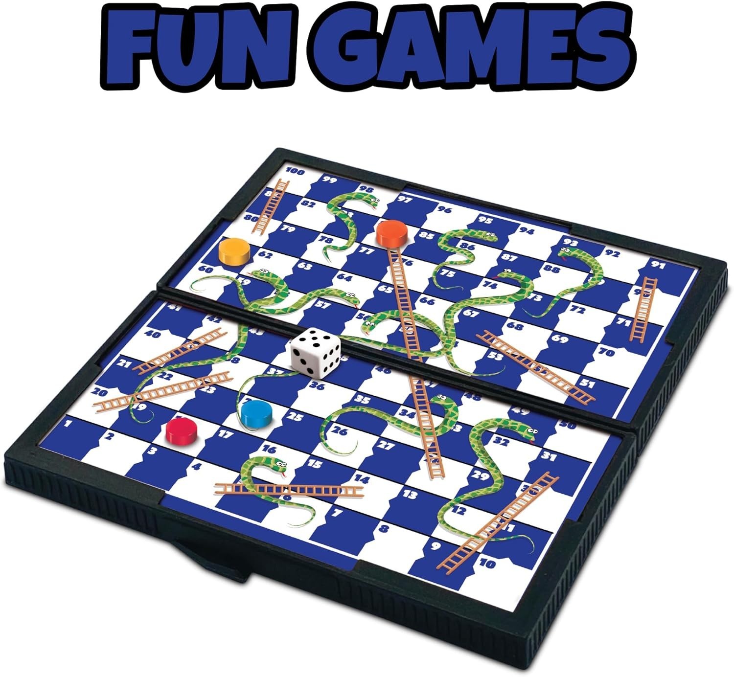 Magnetic Board Travel Games for Kids, Includes 12 Retro Fun Games – 5″ Compac…