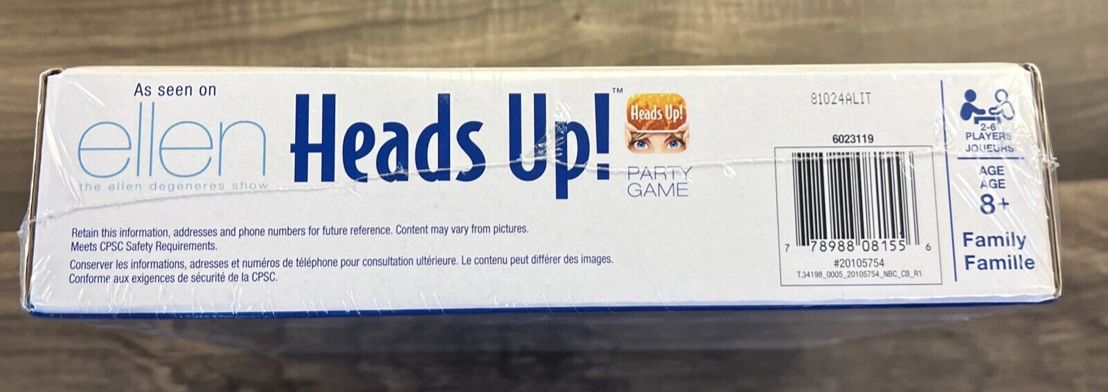 Heads Up! Party Game 3rd Edition | New / Sealed | As Seen On Ellen | 2-6 Players