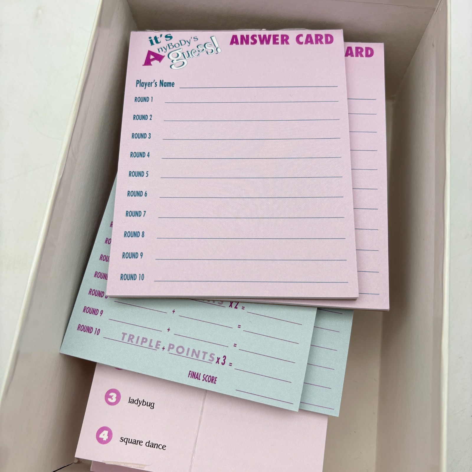 It’s Anybody’s Guess Trivia Game COMPLETE Talicor Aristoplay 1999 Guessing