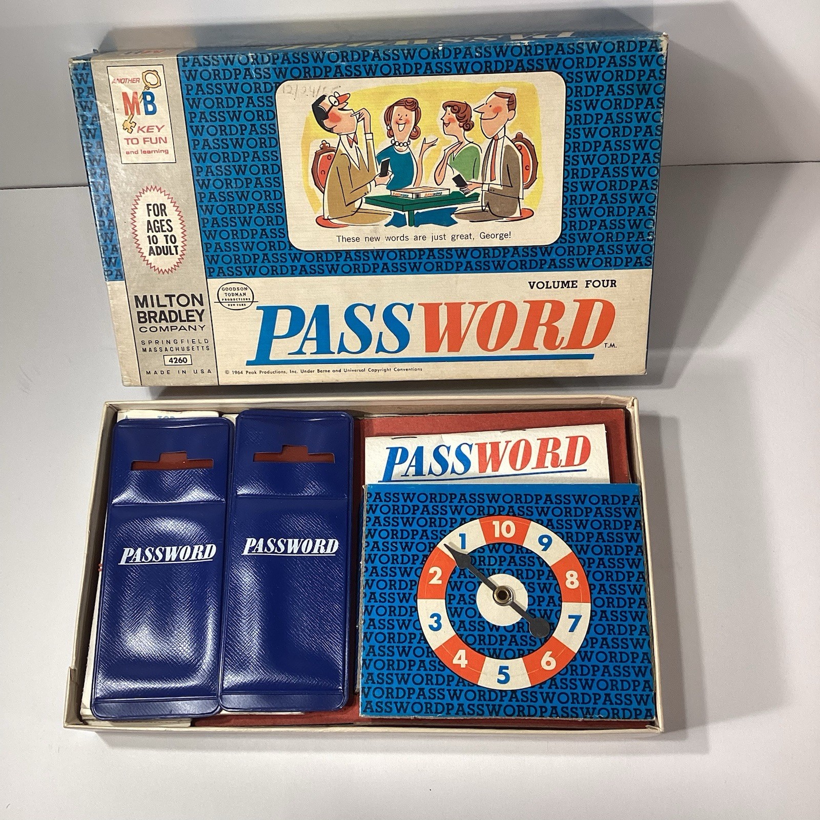 VINTAGE Password Volume 4 COMPLETE Milton Bradley 1964 4260