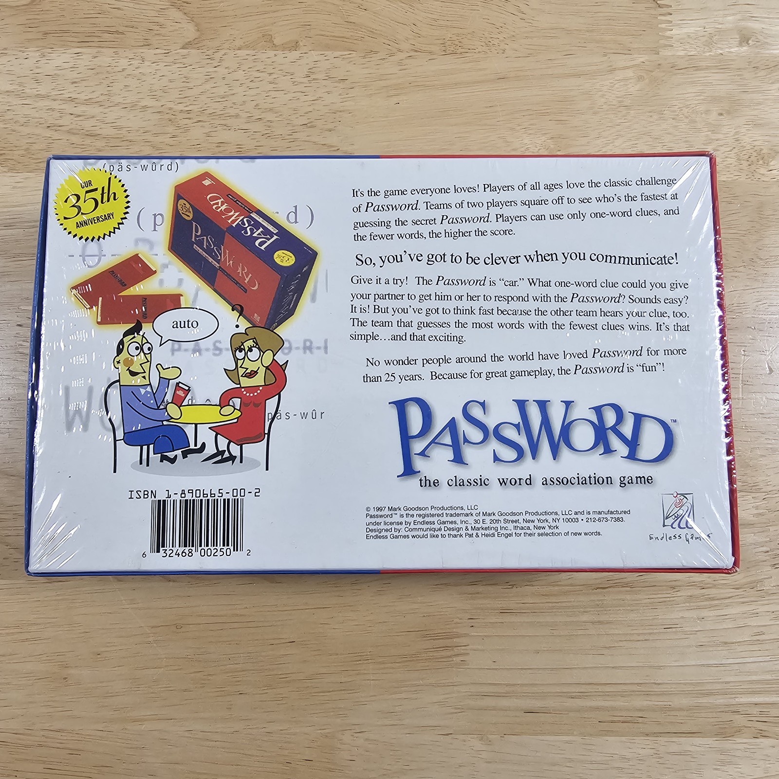 Password 35th Anniversary COMPLETE Endless Games 1997 Word Game – Sealed Box NEW