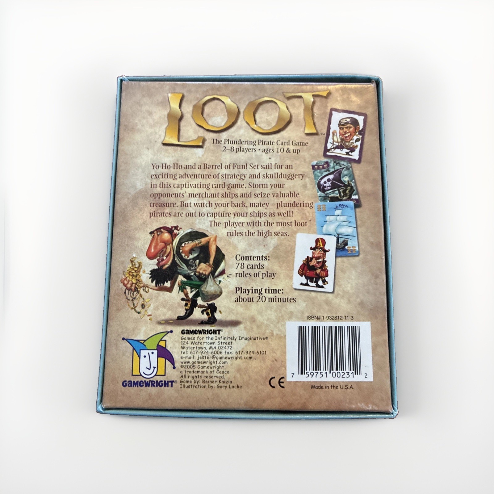 Loot Card Game Gamewright 2005 Pirate Card Game Reiner Knizia Sealed Cards