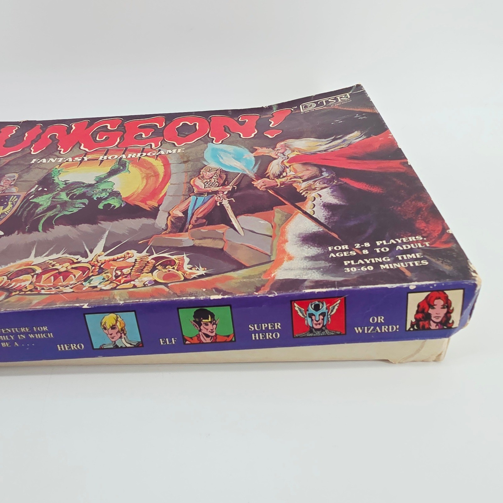 Dungeon! Vintage 1981 TSR Fantasy Boardgame Dungeons & Dragons Era Incomplete