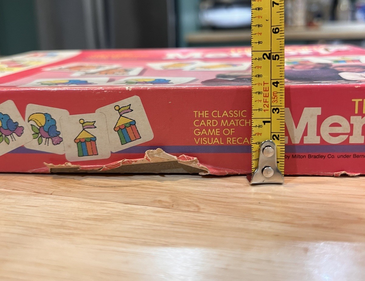 1986 Milton Bradley The Original Memory Game Vintage Read 71 Cards