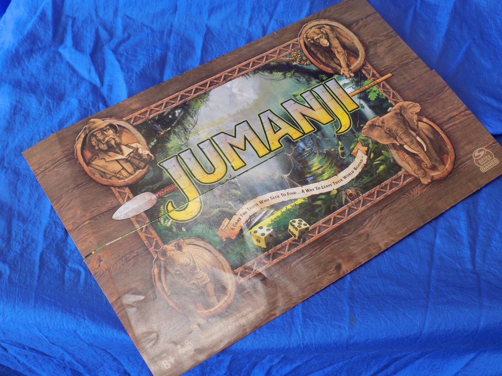 Jumanji Board Game Spinmaster 2021 For Parts or Play Adventurers Beware!