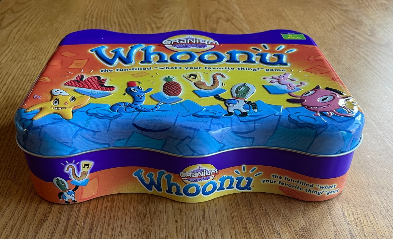 Cranium WHOONU “What’s Your Favorite Thing?” Family Game in Tin 2005 Complete!
