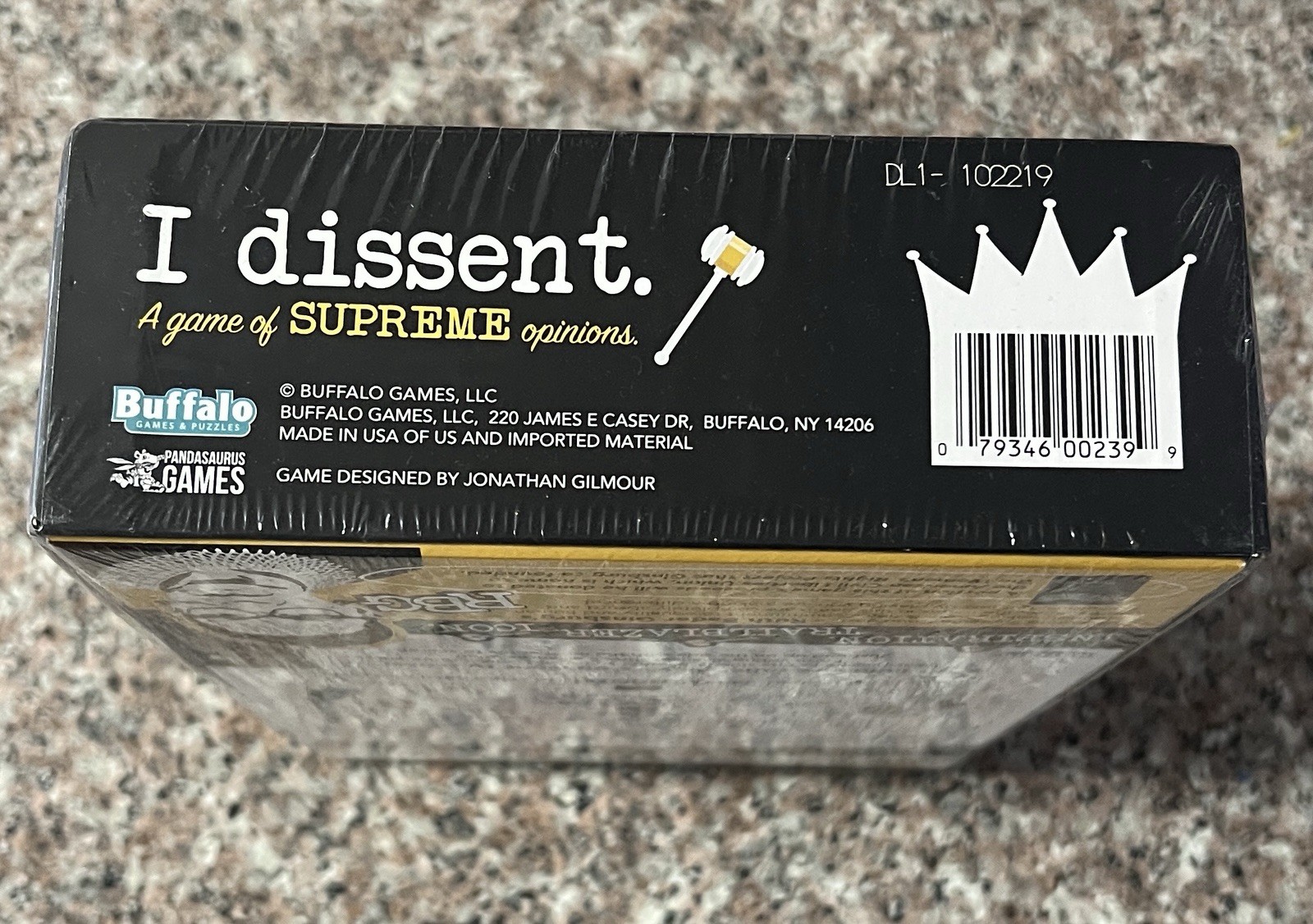 I Dissent Supreme Opinions RBG Buffalo Games New Sealed Card Game