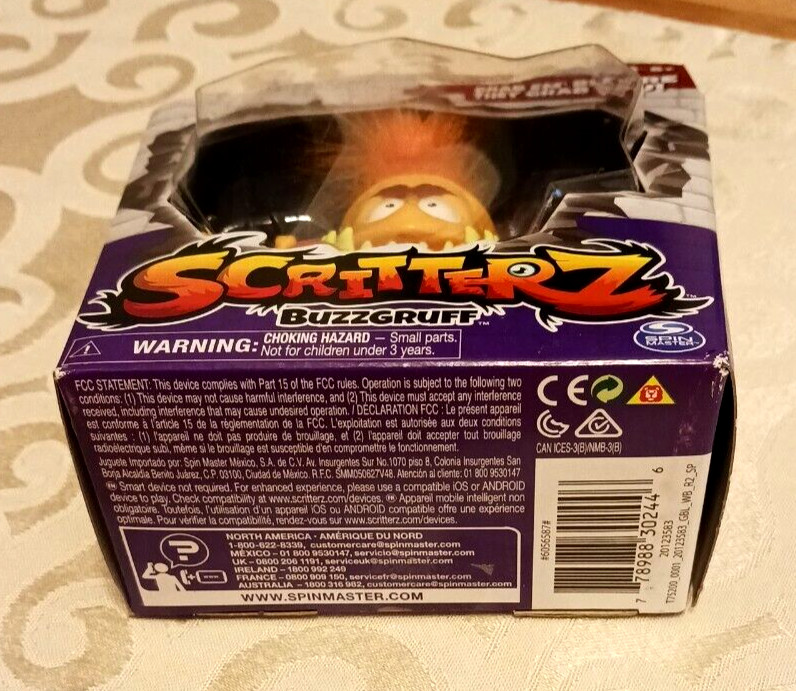 Scritterz BuzzGruff Interactive Orange Mini Monster Jungle Creature Toy